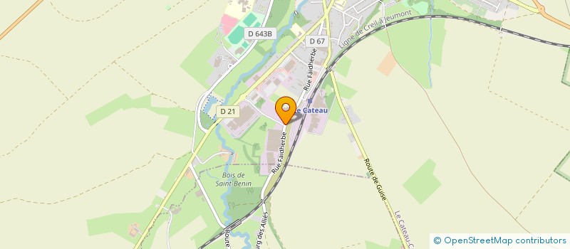 localisation de l'entreprise SCI LES 2 R  LE CATEAU-CAMBRESIS