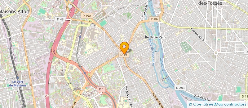 localisation de l'entreprise SCI LES 2 R à CRETEIL