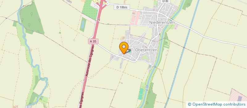 localisation de l'entreprise SCI LES 2 RIVIERES  OBERENTZEN