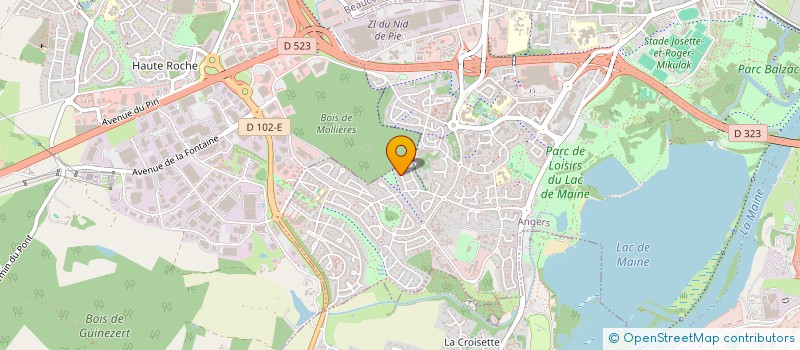 localisation de l'entreprise SCI LES 2 X à ANGERS
