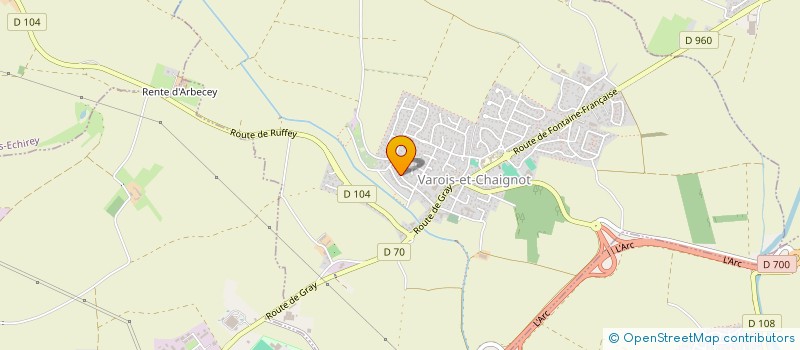 localisation de l'entreprise SCI LES 2 Z  VAROIS-ET-CHAIGNOT