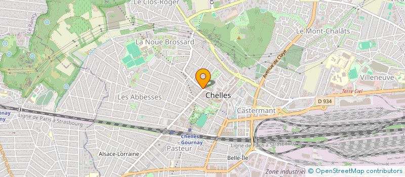 localisation de l'entreprise SCI LES 2A  CHELLES