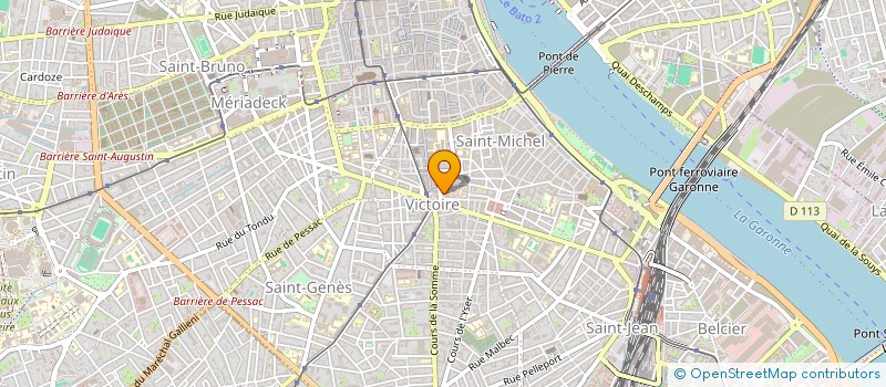 localisation de l'entreprise SCI LES 2B  BORDEAUX