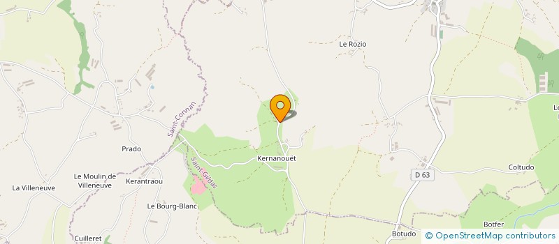 localisation de l'entreprise SCI LES 2D  SAINT-GILDAS