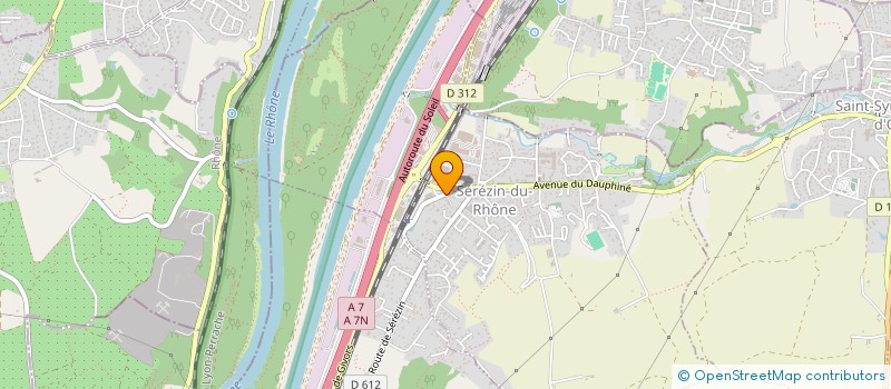 localisation de l'entreprise SCI LES 2D  SEREZIN-DU-RHONE
