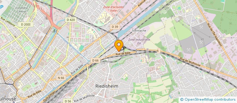 localisation de l'entreprise SCI LES 2H  RIEDISHEIM