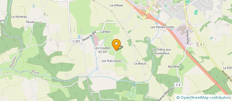 localisation de l'entreprise SCI LES 2J  REDON