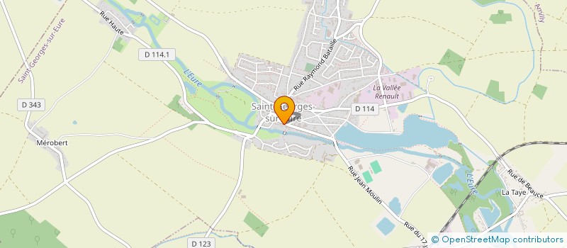 localisation de l'entreprise SCI LES 2JBP à COURVILLE-SUR-EURE