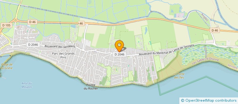 localisation de l'entreprise SCI LES 2L à LA TRANCHE-SUR-MER