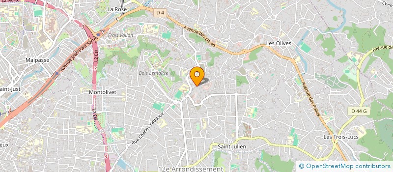 localisation de l'entreprise SCI LES 2LA à MARSEILLE