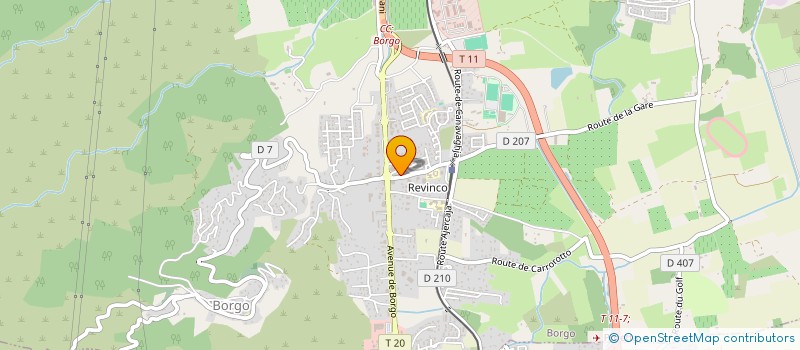 localisation de l'entreprise SCI LES 2M à BORGO