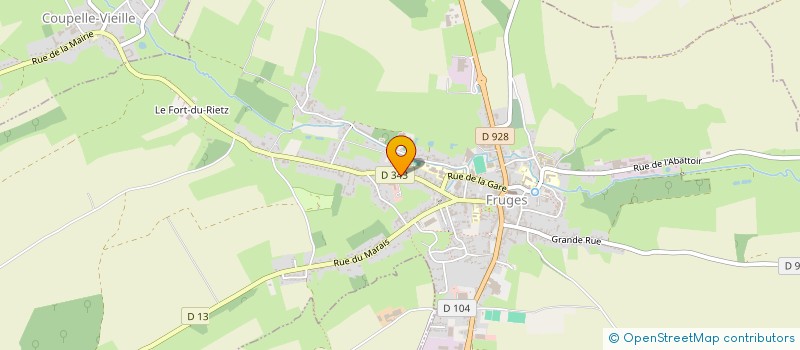 localisation de l'entreprise SCI LES 2M  FRUGES