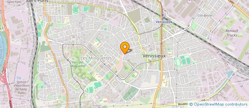 localisation de l'entreprise SCI LES 2M  VENISSIEUX