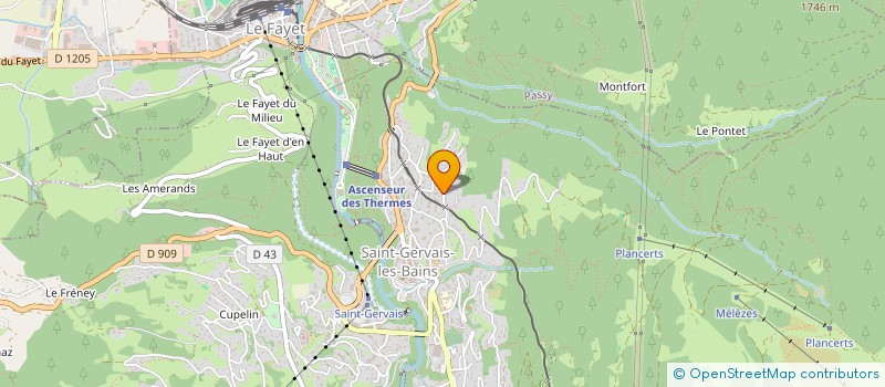 localisation de l'entreprise SCI LES 2T  SAINT-GERVAIS-LES-BAINS