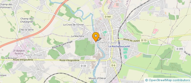 localisation de l'entreprise SCI LES 2T  PRANZAC