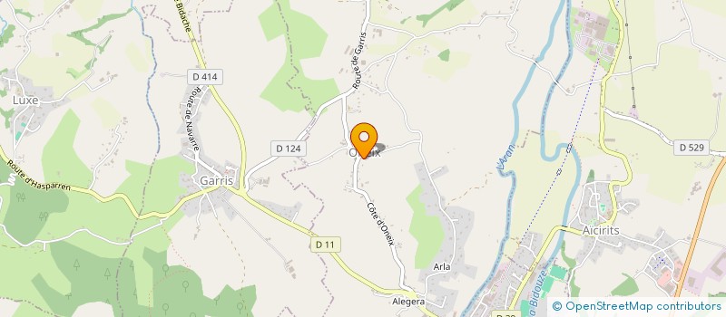 localisation de l'entreprise SCI LES 3 A  AMENDEUIX-ONEIX