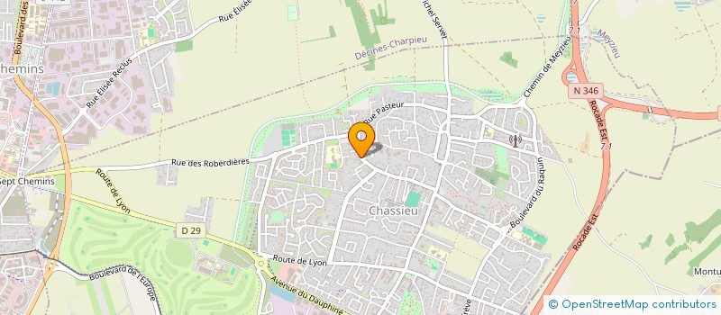 localisation de l'entreprise SCI LES 3 AILES  CHASSIEU