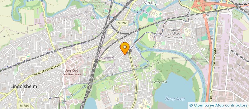 localisation de l'entreprise SCI LES 3 AILES  STRASBOURG