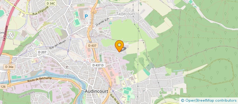 localisation de l'entreprise SCI LES 3 AILES  AUDINCOURT