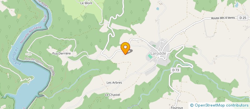 localisation de l'entreprise SCI LES 3 ANGES  LARODDE