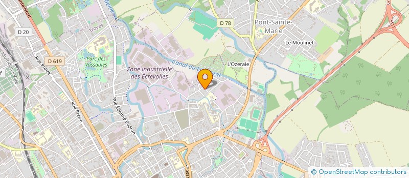 localisation de l'entreprise SCI LES 3 ARCADES à TROYES