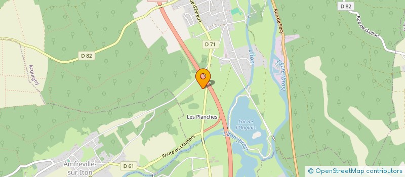 localisation de l'entreprise SCI LES 3 ARCHES  ACQUIGNY