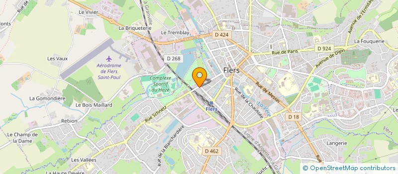 localisation de l'entreprise SCI LES 3 ARTS à FLERS
