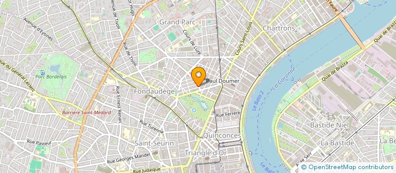 localisation de l'entreprise SCI LES 3 AS  BORDEAUX