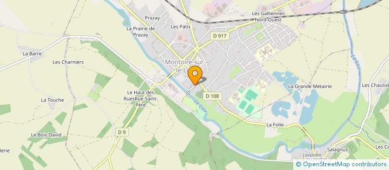 localisation de l'entreprise SCI LES 3 AS  MONTOIRE-SUR-LE-LOIR