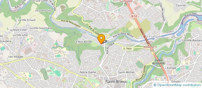 localisation de l'entreprise SCI LES 3 AS à SAINT-BRIEUC