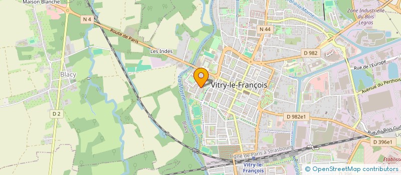 localisation de l'entreprise SCI LES 3 AS à VITRY-LE-FRANCOIS