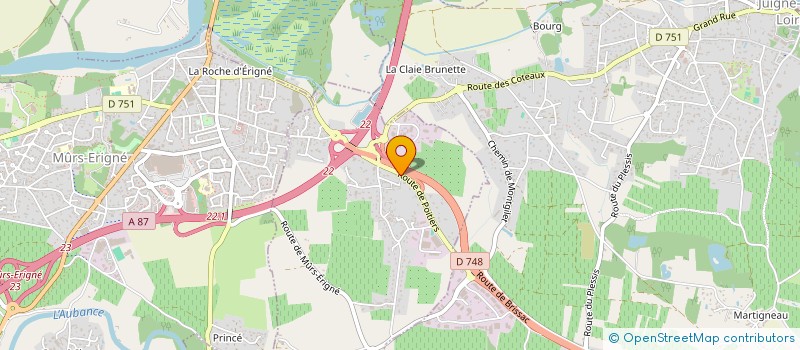 localisation de l'entreprise SCI LES 3 AUBANCES  SAINT-MELAINE-SUR-AUBANCE