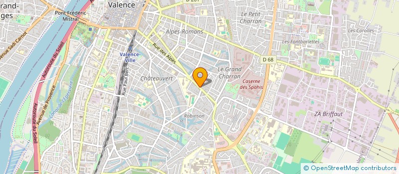 localisation de l'entreprise SCI LES 3 B à VALENCE