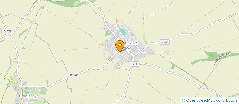 localisation de l'entreprise SCI LES 3 B  LA NEUVILLE-ROY