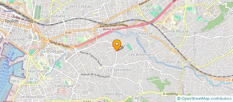 localisation de l'entreprise SCI LES 3 B à LA GARDE