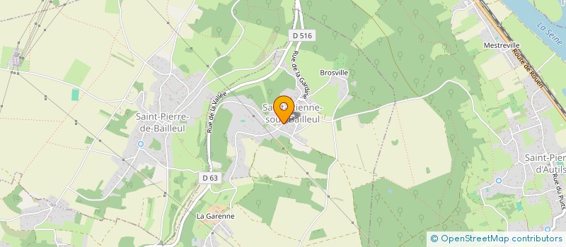 localisation de l'entreprise SCI LES 3 B  SAINT-ETIENNE-SOUS-BAILLEUL