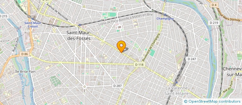 localisation de l'entreprise SCI LES 3 BK à SAINT-MAUR-DES-FOSSES