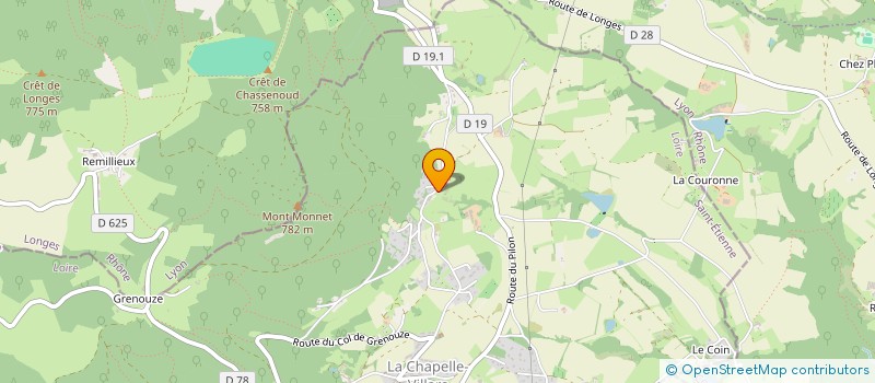 localisation de l'entreprise SCI LES 3 BONHEURS  LA CHAPELLE-VILLARS