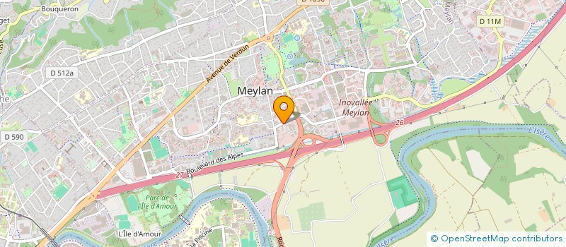 localisation de l'entreprise SCI LES 3 CENTAUREES  MEYLAN