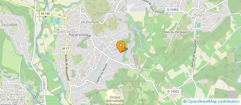 localisation de l'entreprise SCI LES 3 CEPAGES  PRADES-LE-LEZ