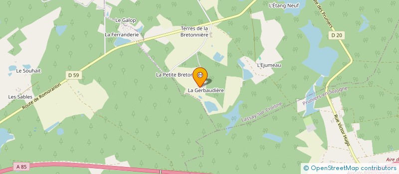 localisation de l'entreprise SCI LES 3 CHENES LCES  MUR DE SOLOGNE