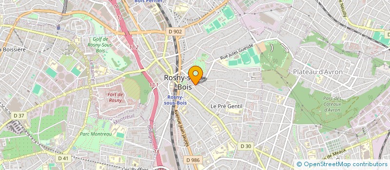 localisation de l'entreprise SCI LES 3 CHEVALIERS à ROSNY-SOUS-BOIS