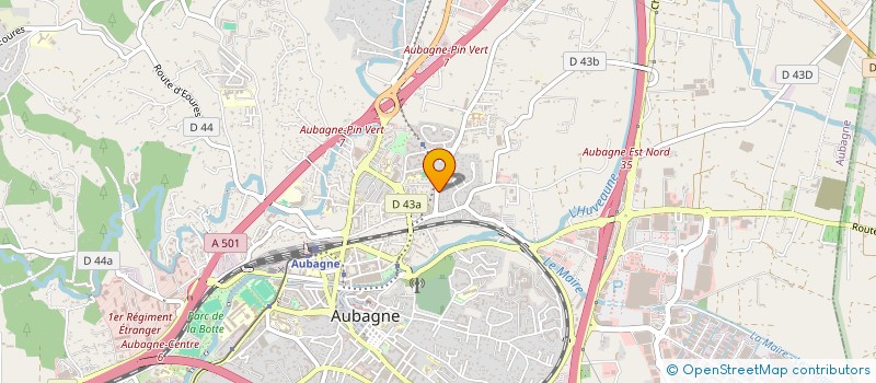 localisation de l'entreprise SCI LES 3 CIMES à AUBAGNE