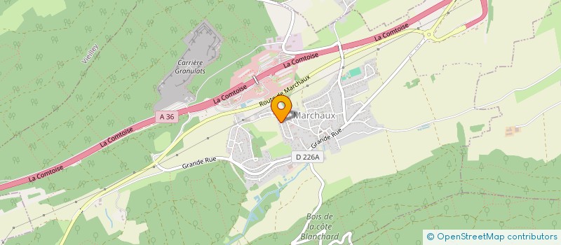 localisation de l'entreprise SCI LES 3 CORNES  MARCHAUX-CHAUDEFONTAINE