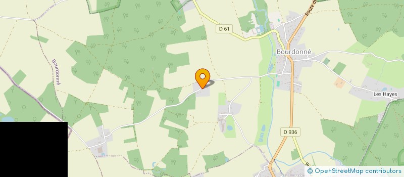 localisation de l'entreprise SCI LES 3 D  BOURDONNE