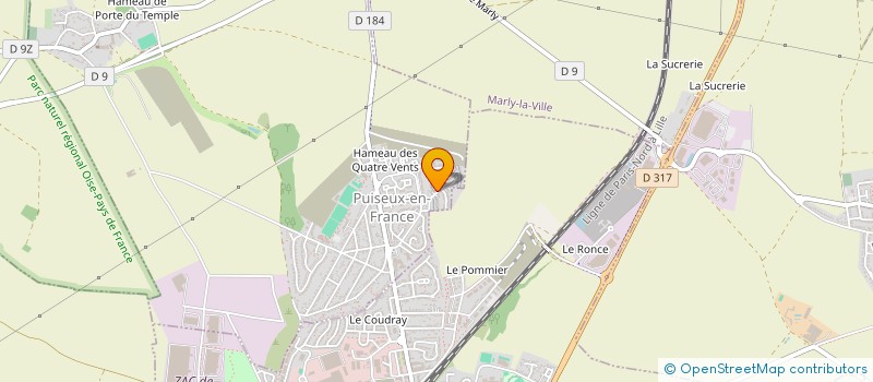 localisation de l'entreprise SCI LES 3 D  LOUVRES