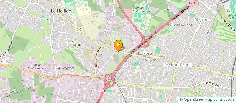 localisation de l'entreprise SCI LES 3 D  EYSINES