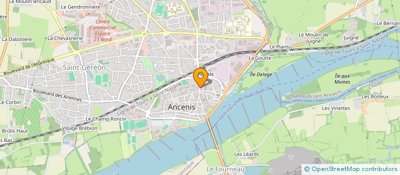 localisation de l'entreprise SCI LES 3 D  ANCENIS-SAINT-GEREON