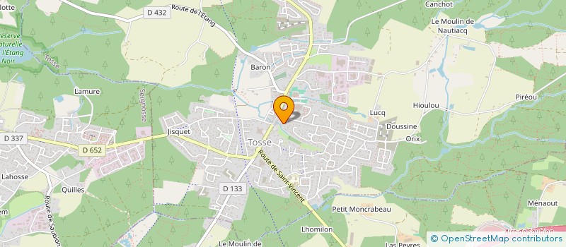 localisation de l'entreprise SCI LES 3 D  TOSSE