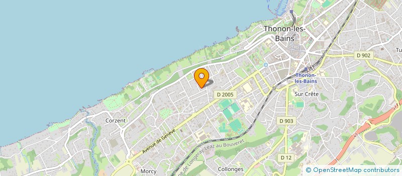 localisation de l'entreprise SCI LES 3 DES à THONON-LES-BAINS